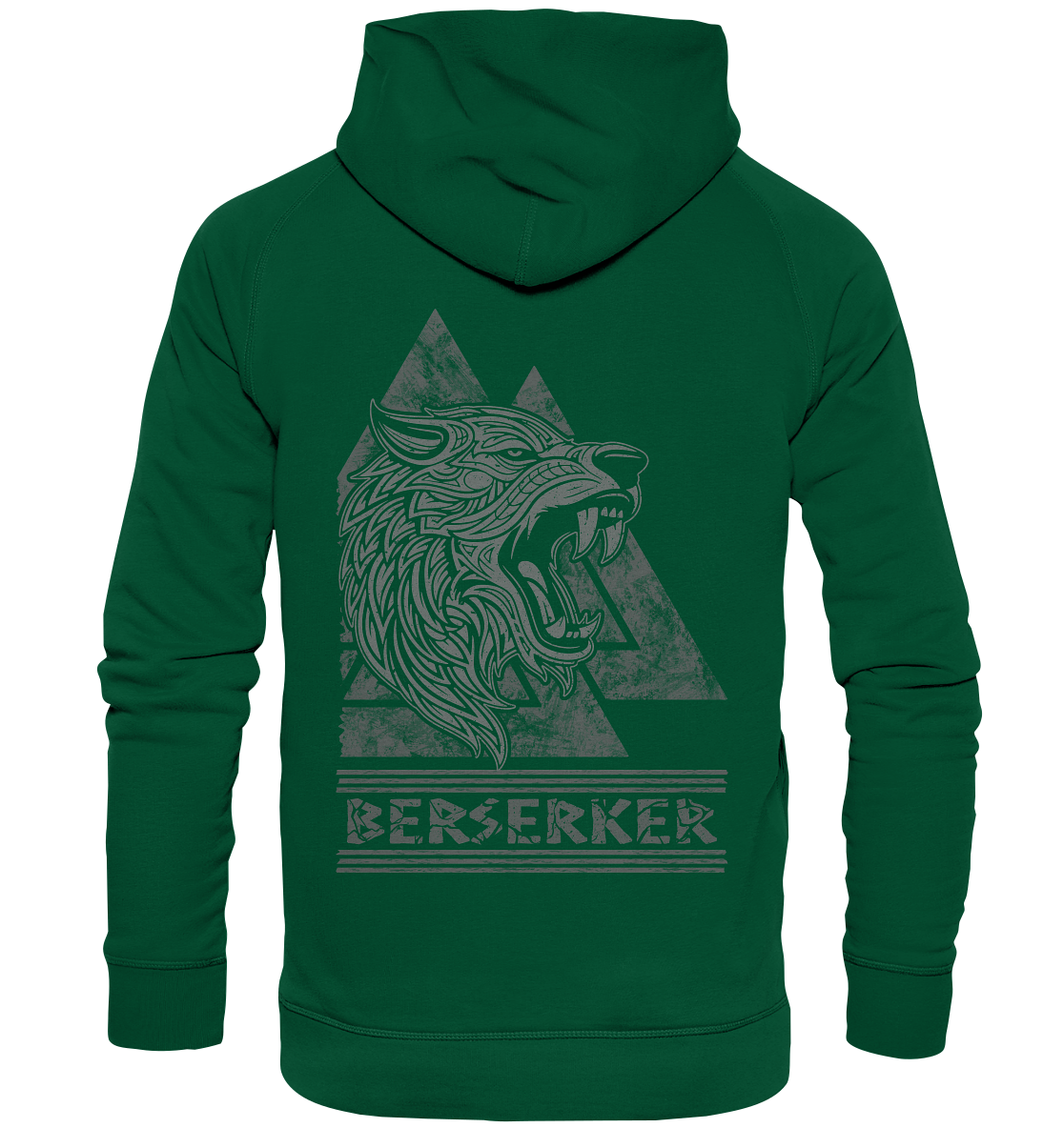Nordic Wolf Berserker - Basic Unisex Hoodie