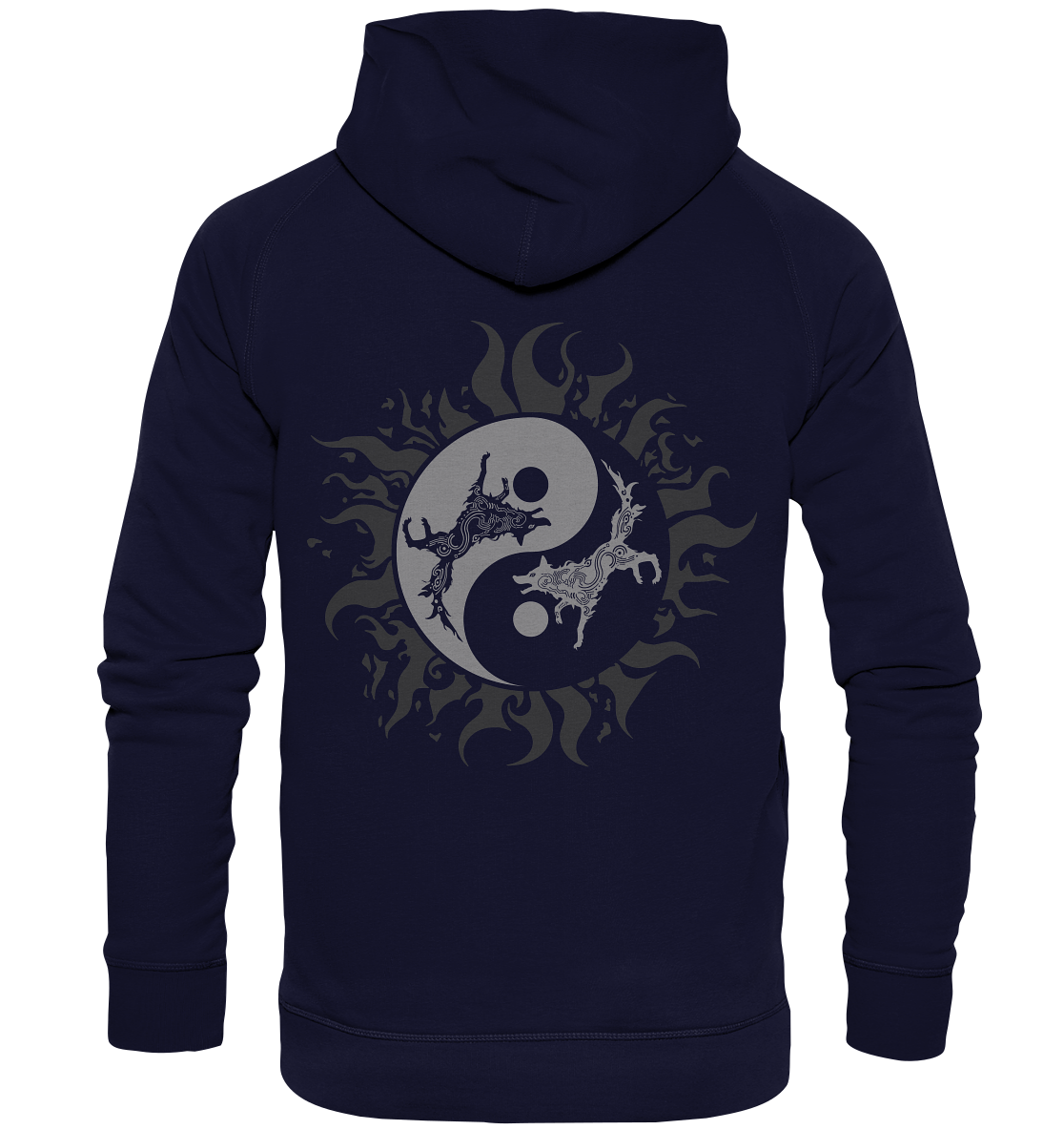 Odins Wölfe Geri und Freki - Basic Unisex Hoodie