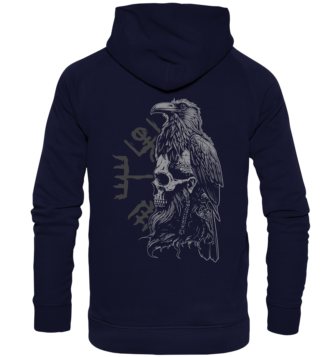 Rabe Schädel Vegvisir - Basic Unisex Hoodie