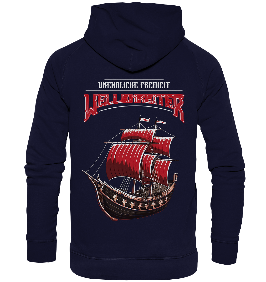 Wellenreiter Wikingerschiff - Basic Unisex Hoodie
