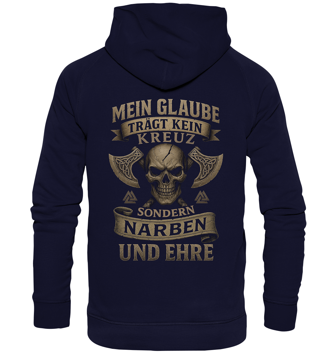 Meiin Glaube Trägt Narben und Ehre - Basic Unisex Hoodie