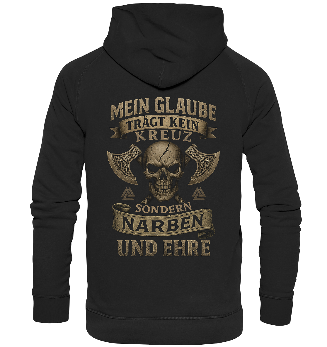 Meiin Glaube Trägt Narben und Ehre - Basic Unisex Hoodie
