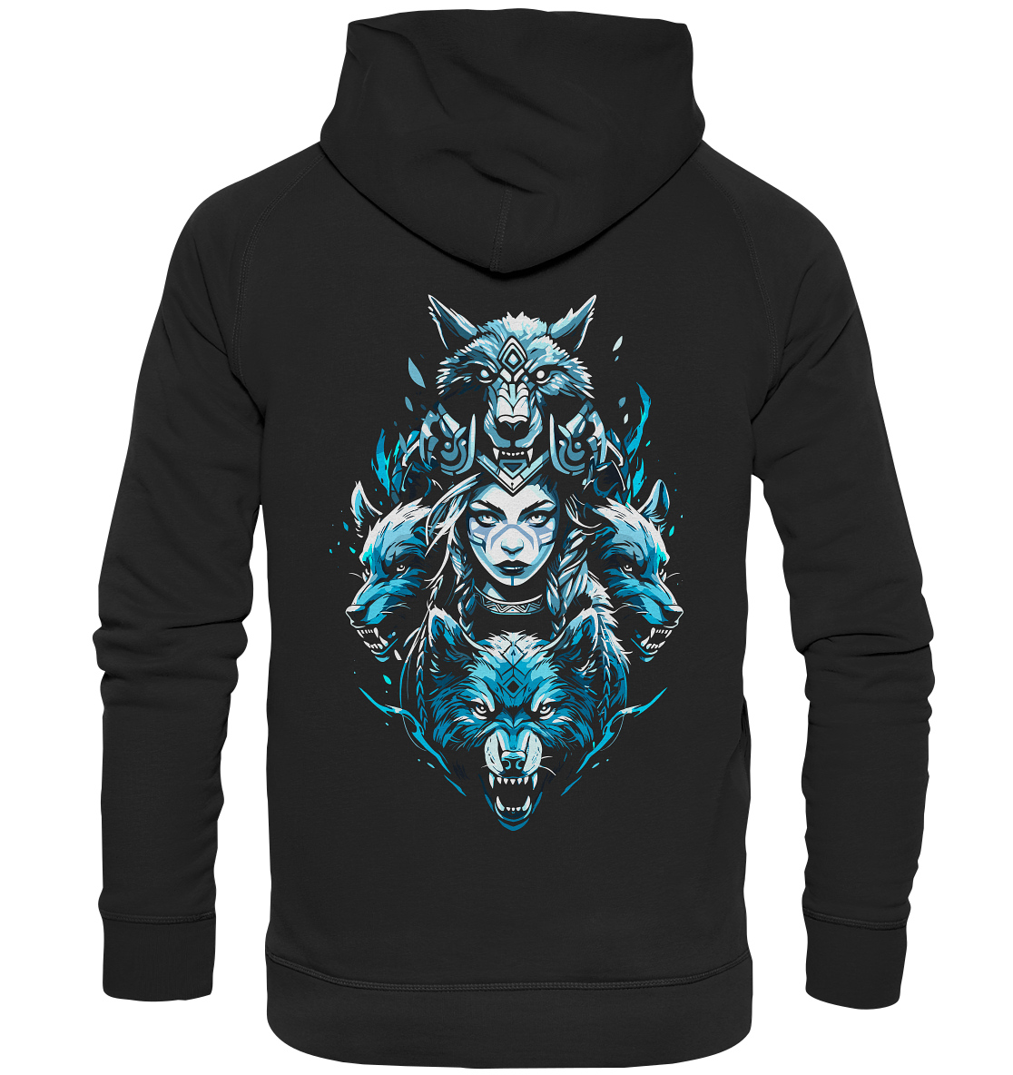 Kriegerin Wölfe - Basic Unisex Hoodie