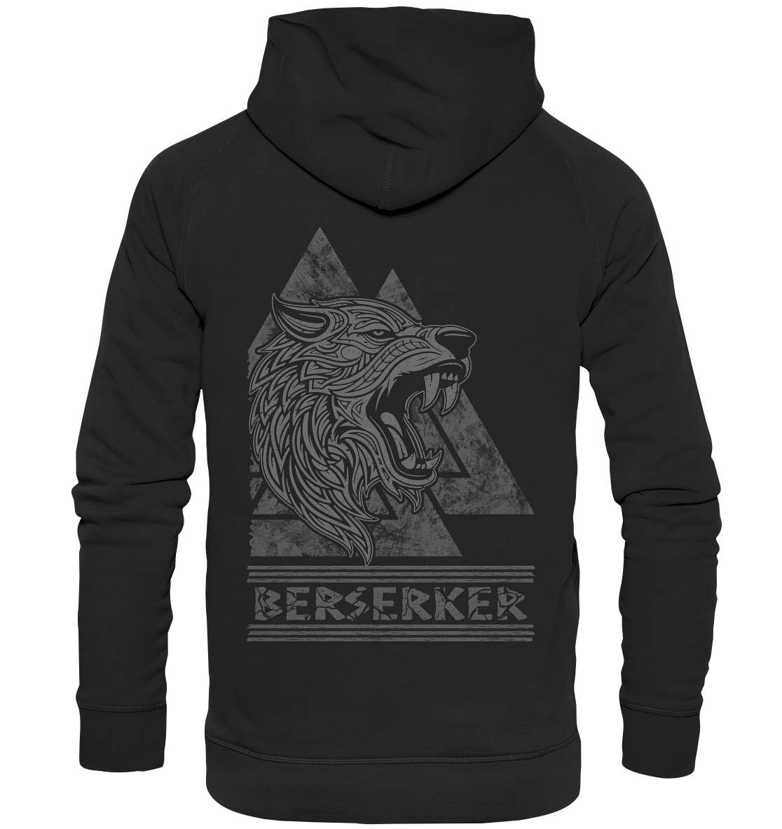 Nordic Wolf Berserker - Basic Unisex Hoodie