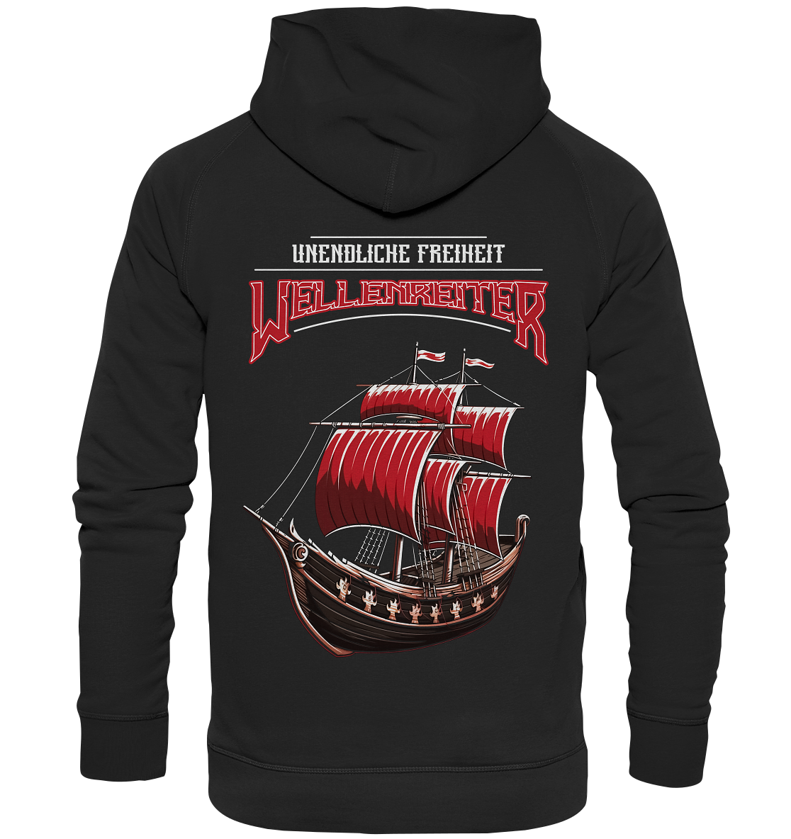 Wellenreiter Wikingerschiff - Basic Unisex Hoodie