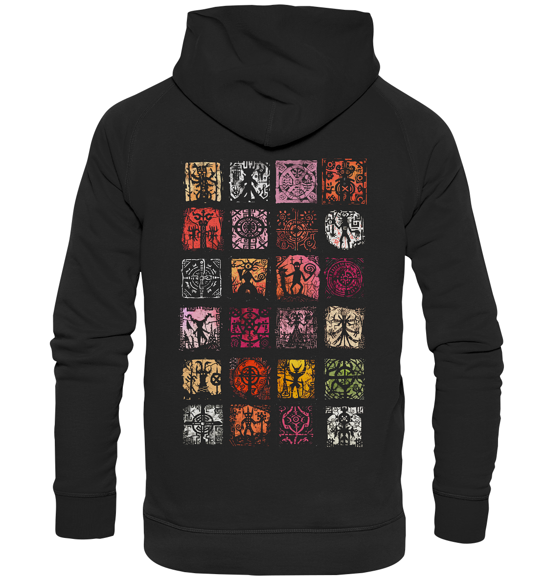 Abstrakte Nordische Symbole - Basic Unisex Hoodie