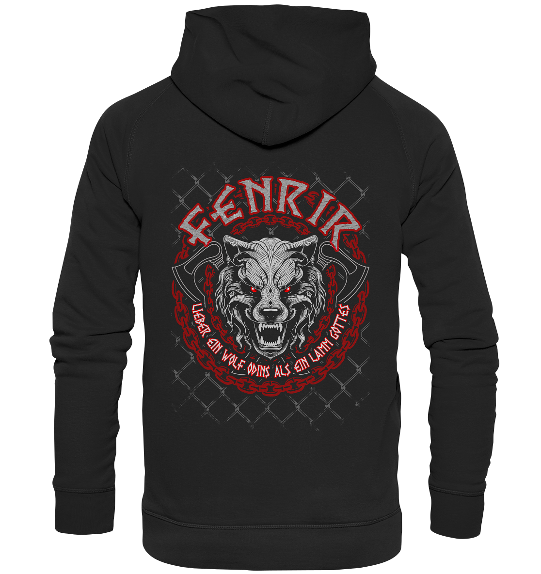 Nordic Wolf Fenrir - Basic Unisex Hoodie