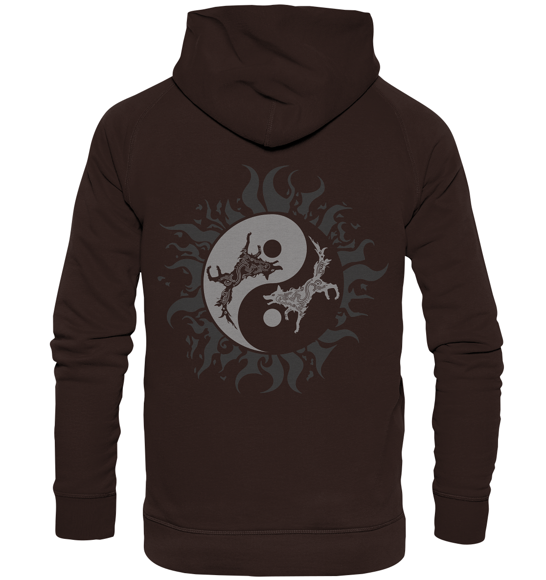 Odins Wölfe Geri und Freki - Basic Unisex Hoodie