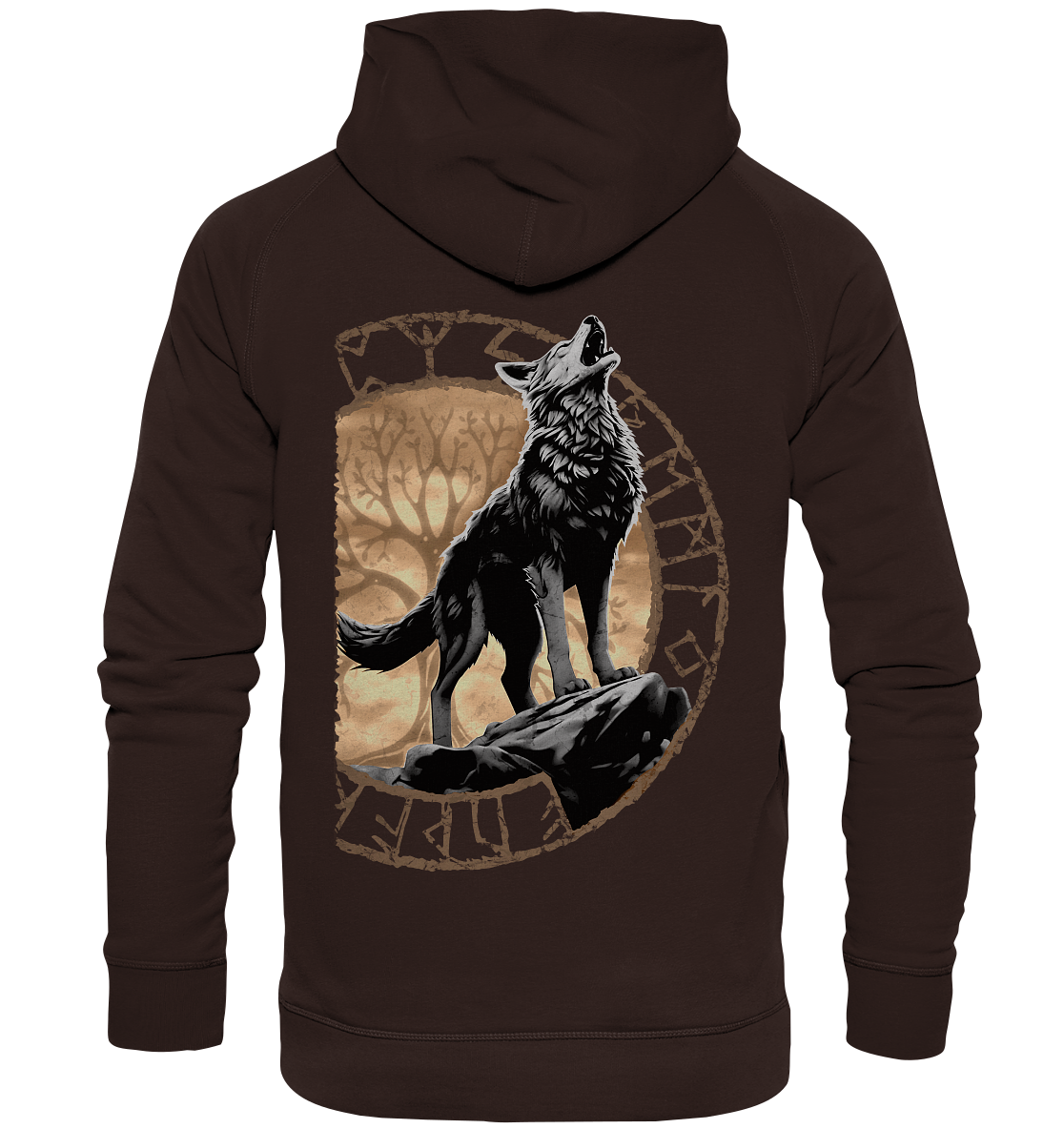 Wolf Yggdrasil - Basic Unisex Hoodie