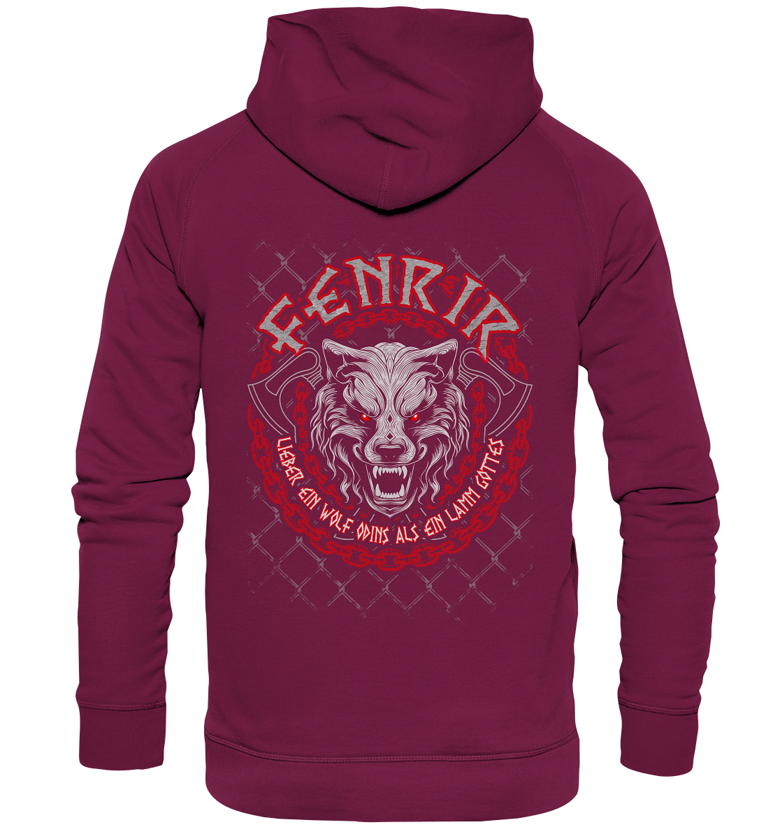 Nordic Wolf Fenrir - Basic Unisex Hoodie