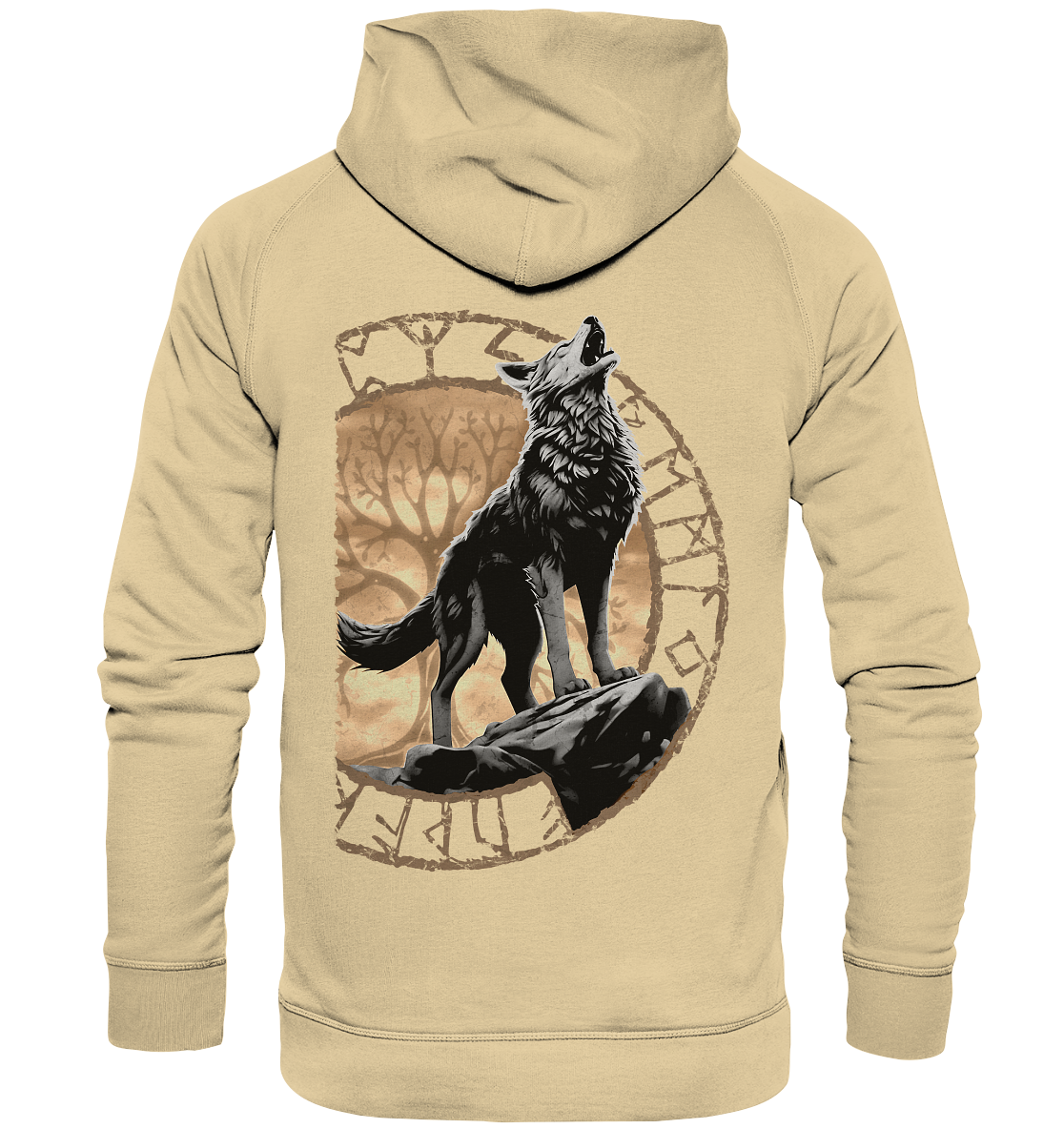 Wolf Yggdrasil - Basic Unisex Hoodie
