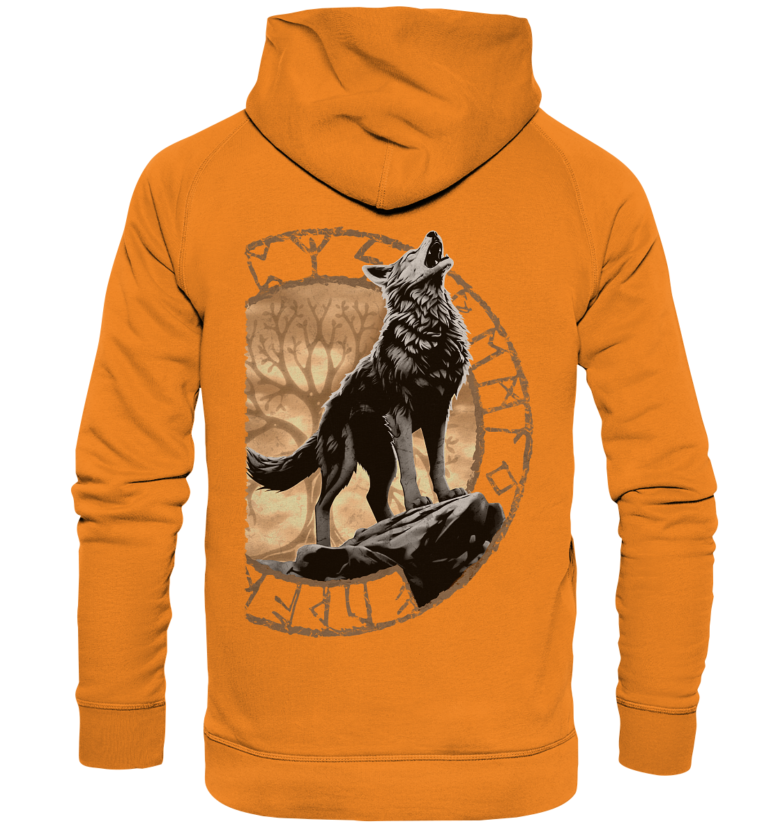 Wolf Yggdrasil - Basic Unisex Hoodie