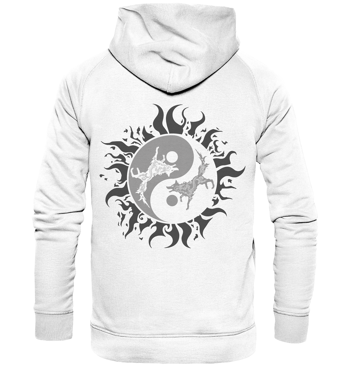 Odins Wölfe Geri und Freki - Basic Unisex Hoodie