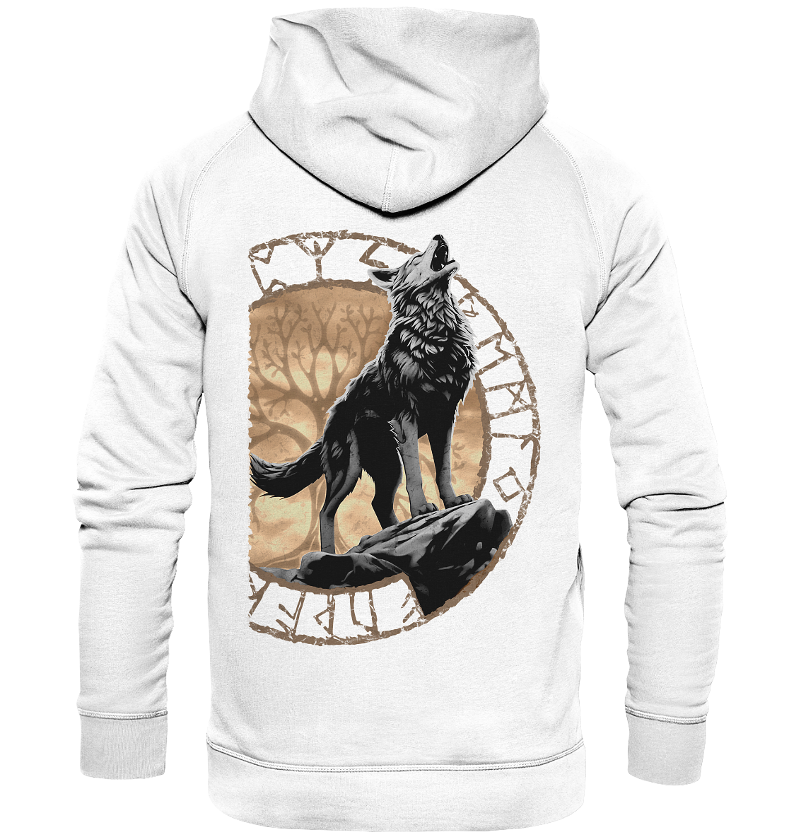 Wolf Yggdrasil - Basic Unisex Hoodie