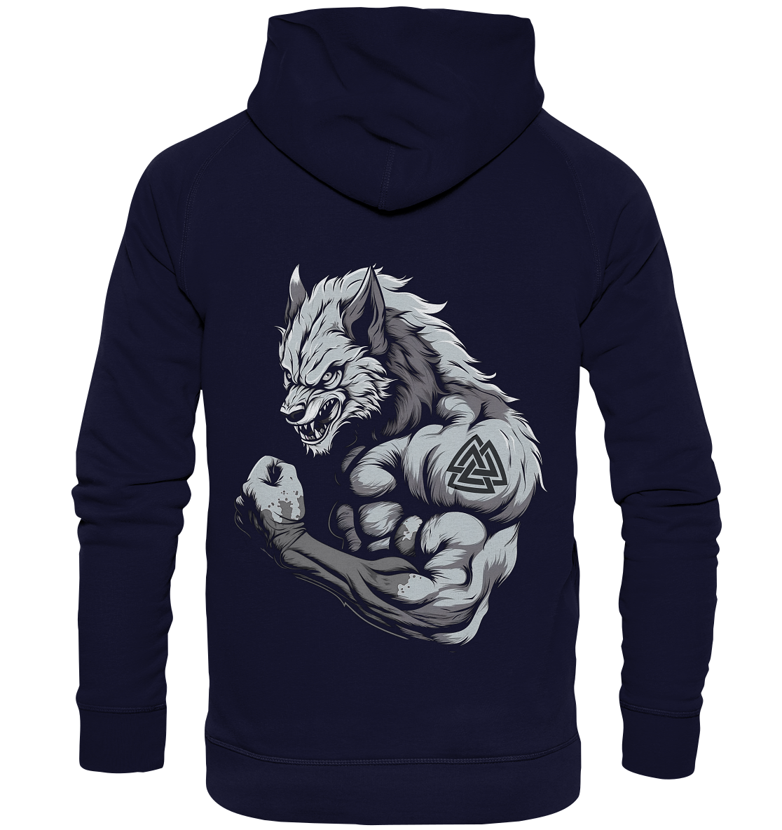 Wolf Valknut - Basic Unisex Hoodie XL