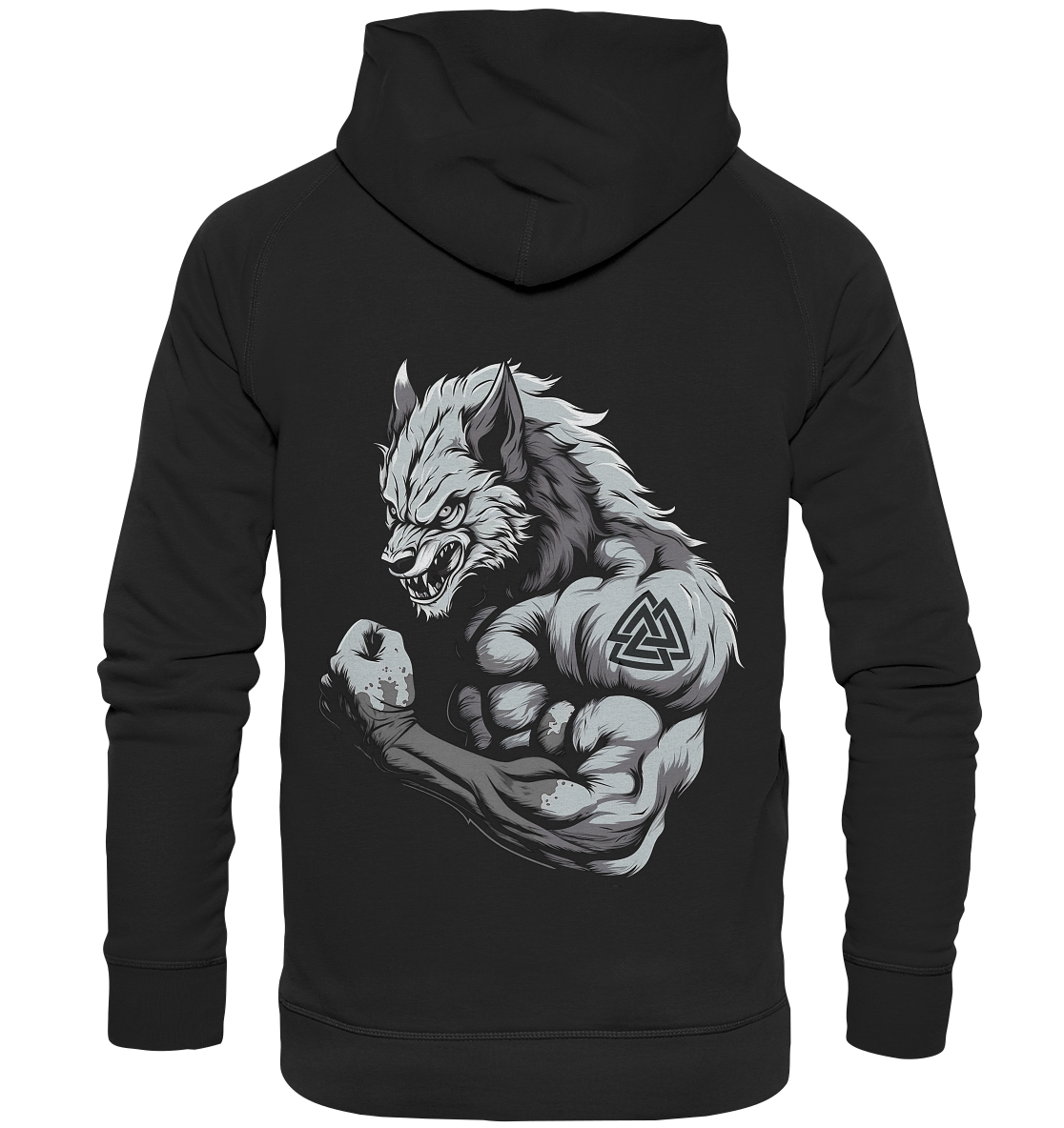 Wolf Valknut - Basic Unisex Hoodie XL