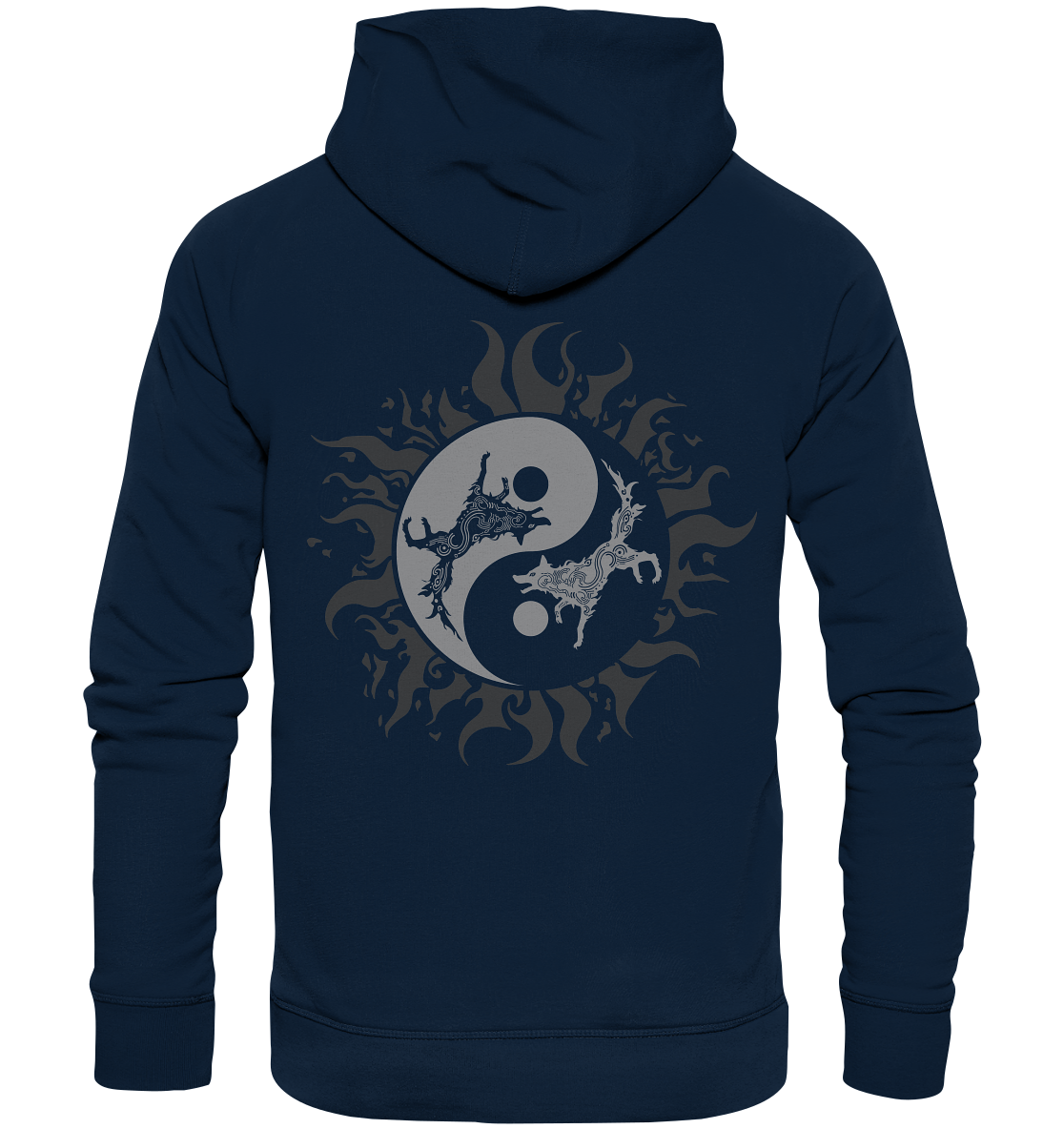 Odins Wölfe Geri und Freki - Organic Basic Hoodie