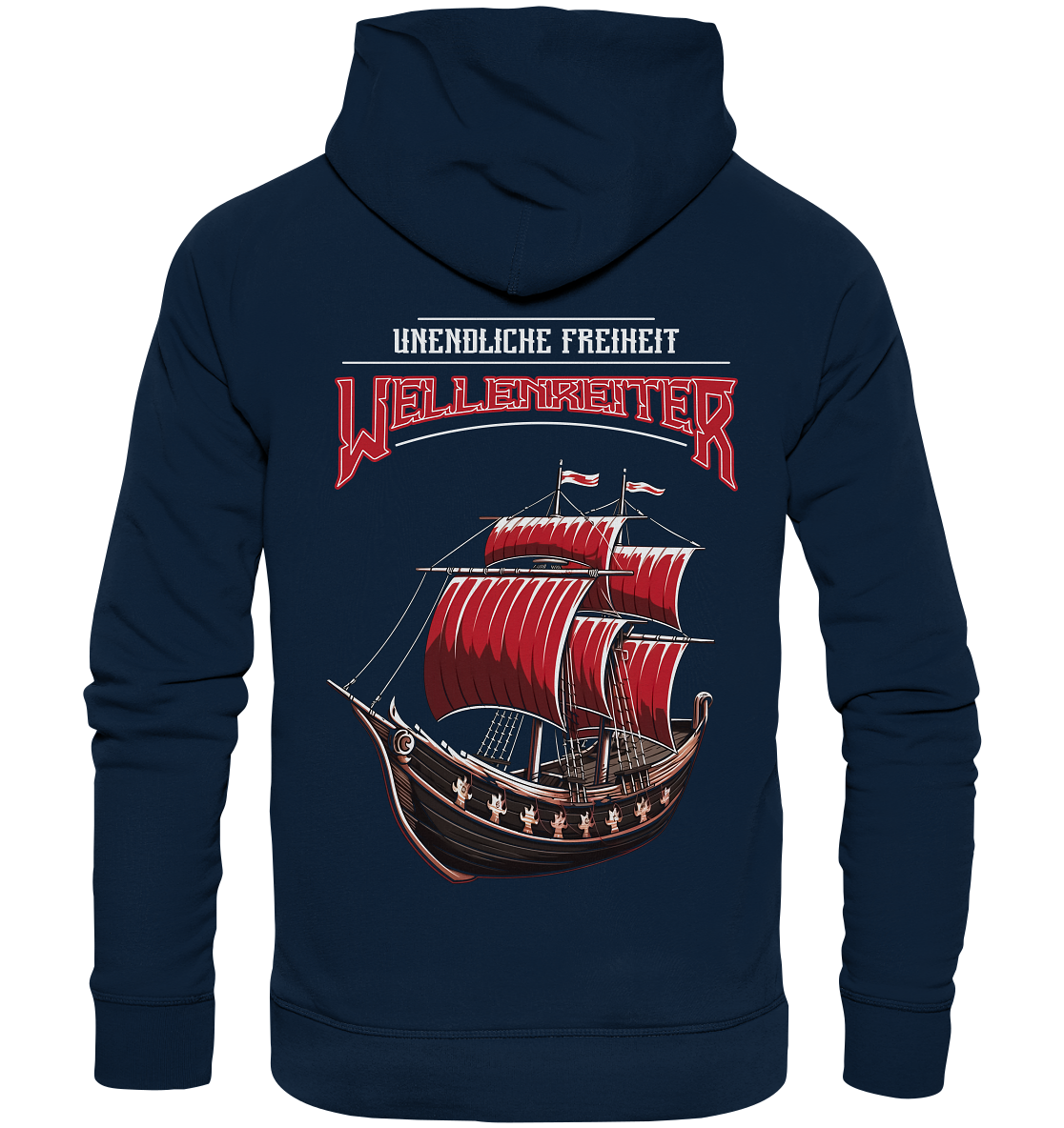 Wellenreiter Wikingerschiff - Organic Basic Hoodie