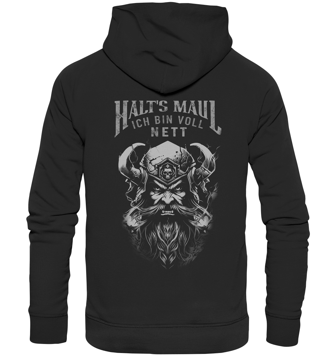 Halt's MauL Ich Bin Voll Nett - Organic Basic Hoodie