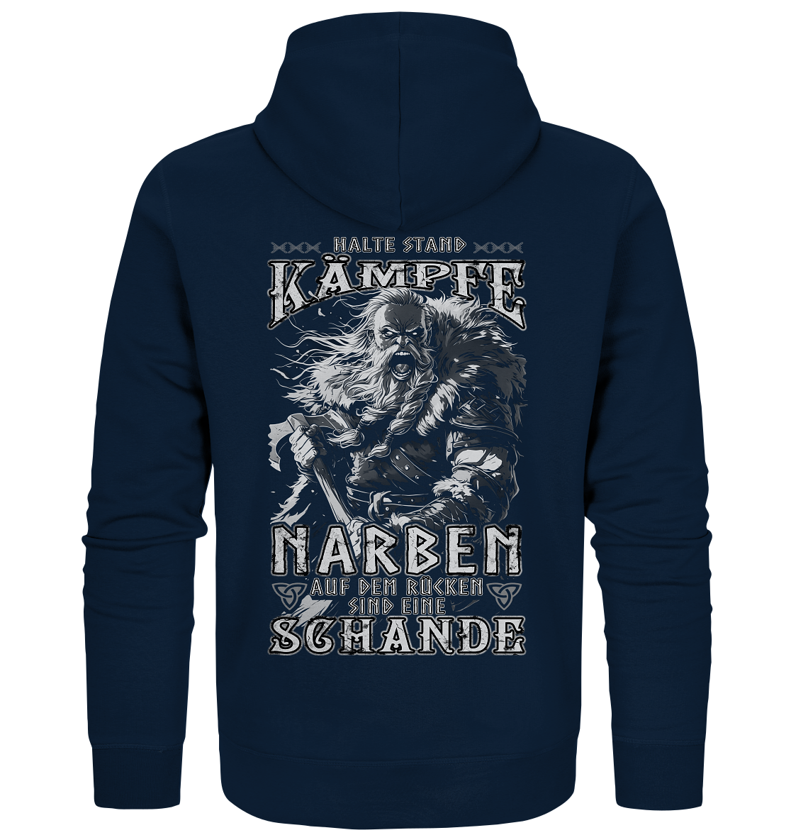 Halte Stand Und Kämpfe, Narben Auf Dem Rücken Sind Eine Schande - Organic Zipper