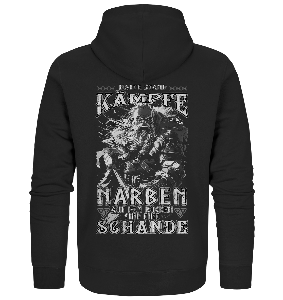 Halte Stand Und Kämpfe, Narben Auf Dem Rücken Sind Eine Schande - Organic Zipper