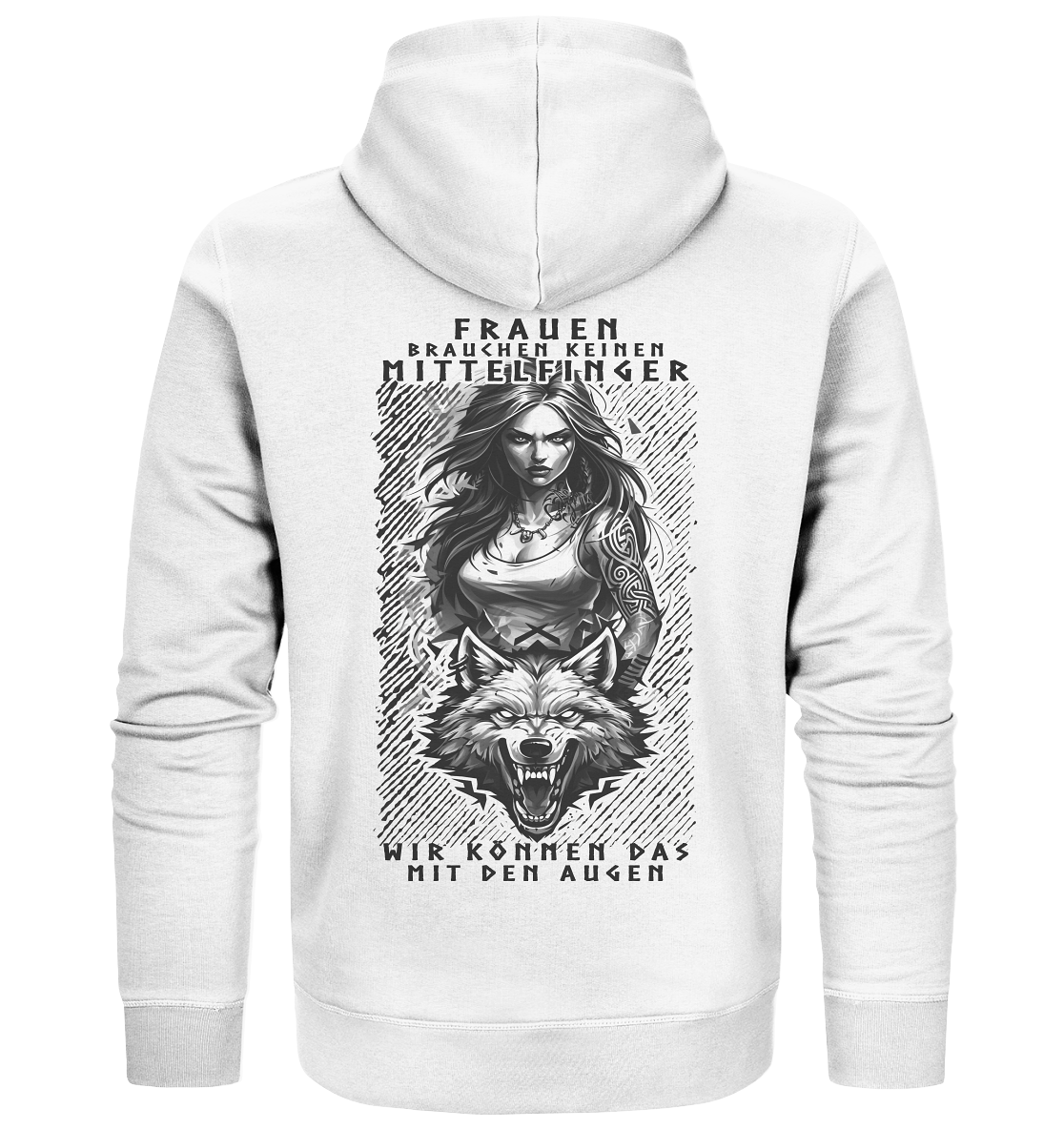 Frauen Brauchen Keinen Mittelfinger .... - Organic Zipper