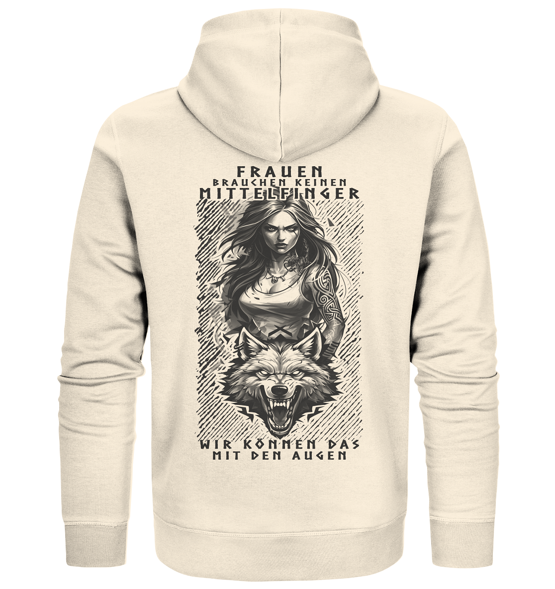 Frauen Brauchen Keinen Mittelfinger .... - Organic Zipper
