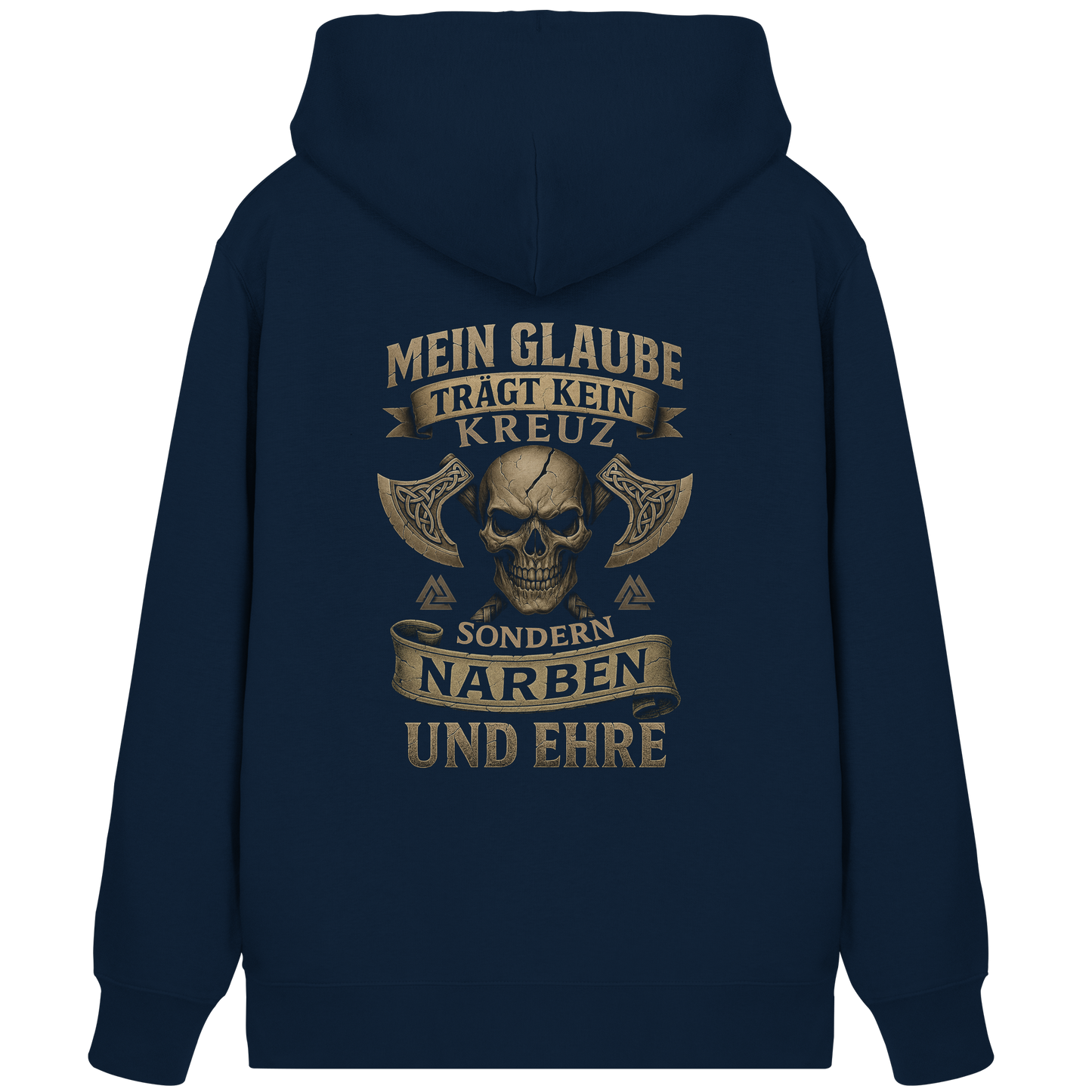 Meiin Glaube Trägt Narben und Ehre - Organic Zipper