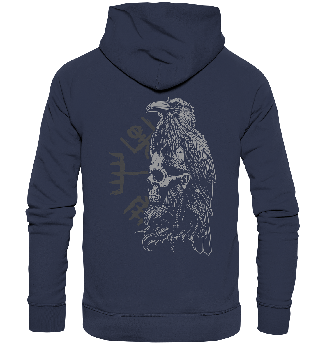 Rabe Schädel Vegvisir - Premium Unisex Hoodie
