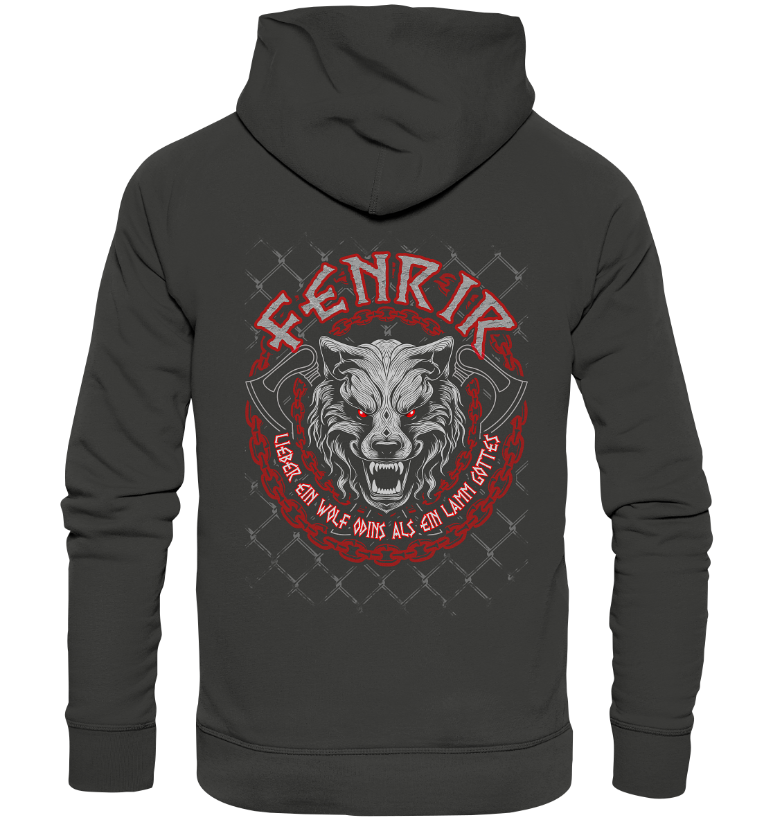 Nordic Wolf Fenrir - Premium Unisex Hoodie