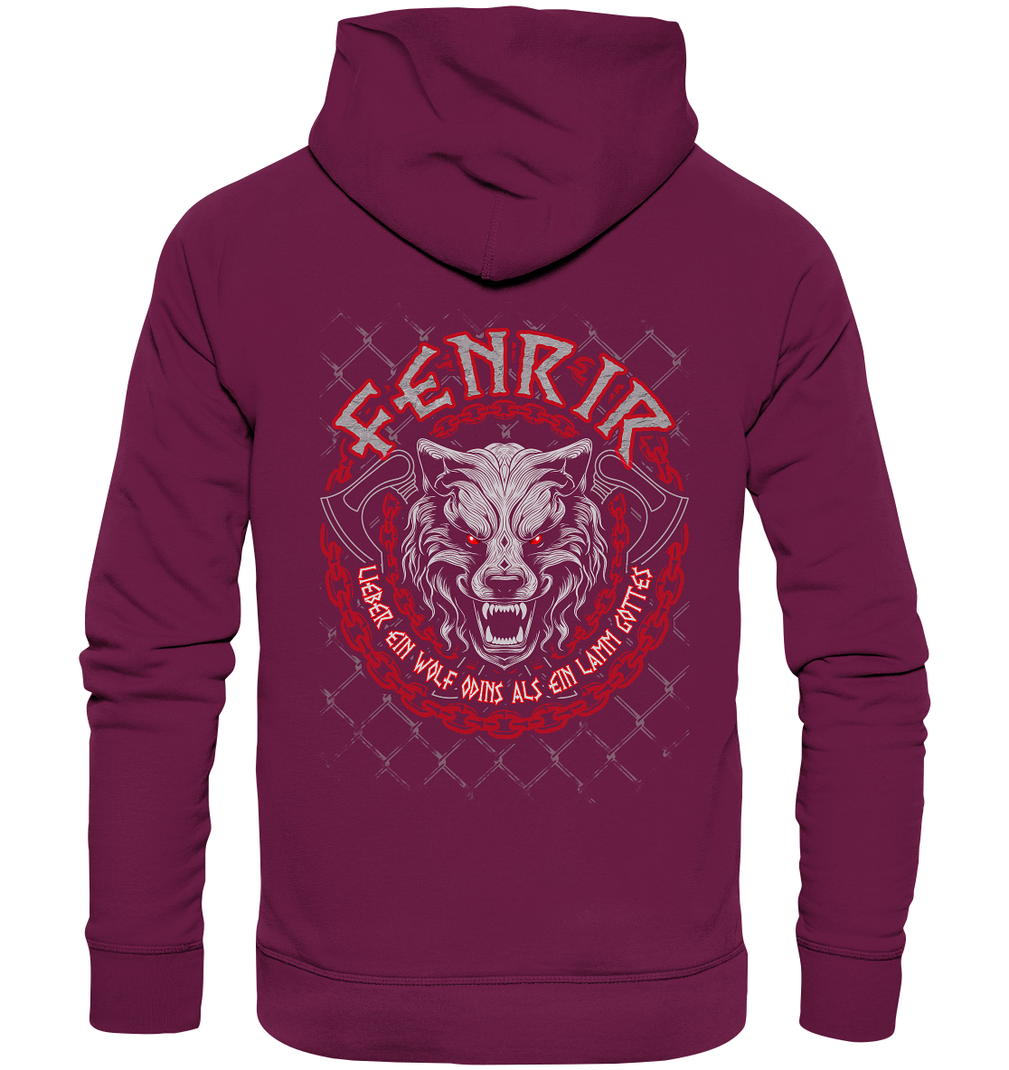 Nordic Wolf Fenrir - Premium Unisex Hoodie