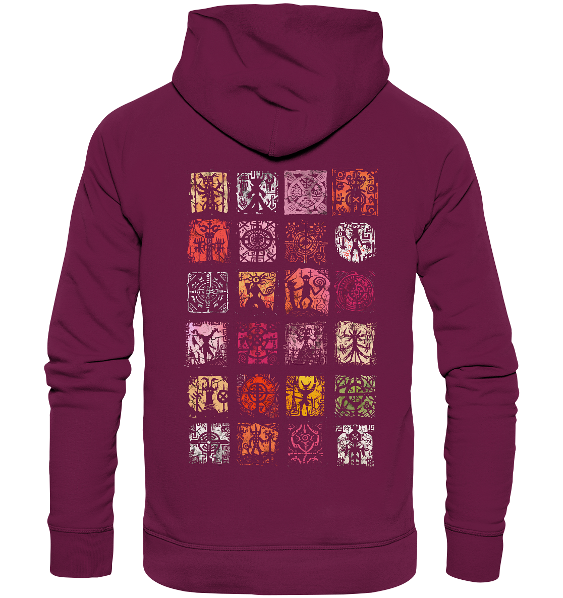Abstrakte Nordische Symbole - Premium Unisex Hoodie
