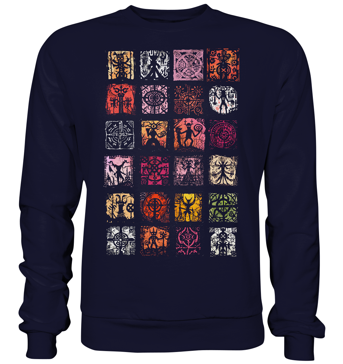 Abstrakte Nordische Symbole - Basic Sweatshirt