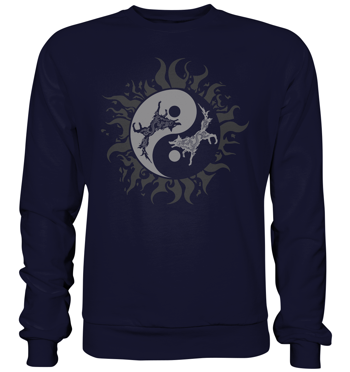 Odins Wölfe Geri und Freki - Basic Sweatshirt