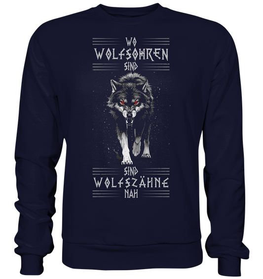 Wolfsohren Wolfszähne - Basic Sweatshirt