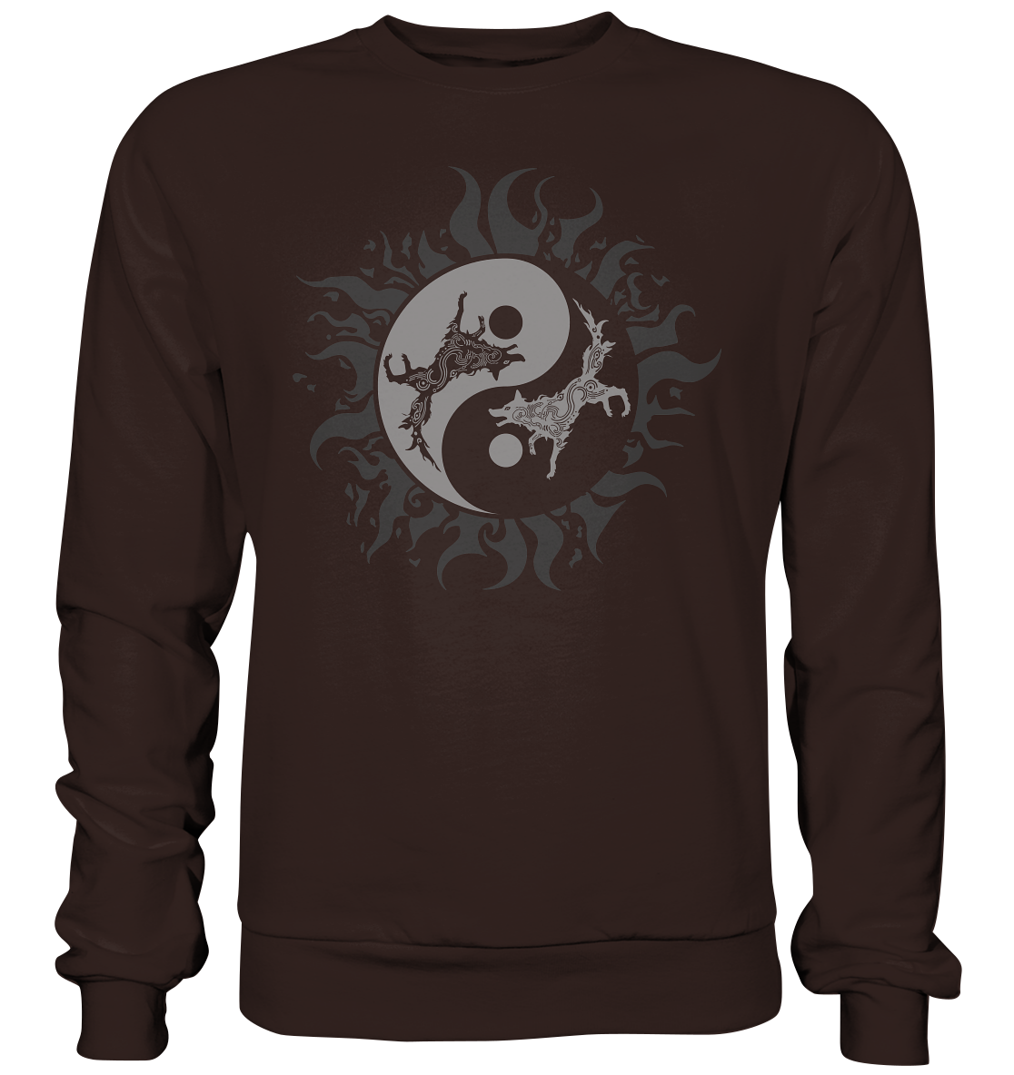 Odins Wölfe Geri und Freki - Basic Sweatshirt