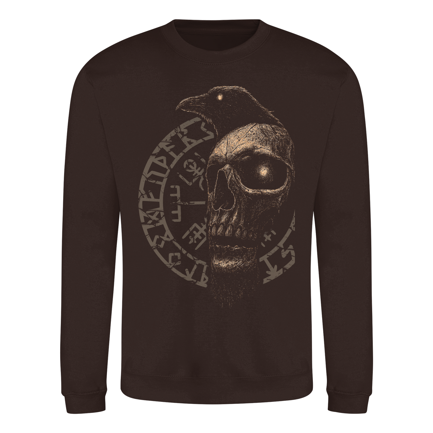 Rabe, Schädel, Vegvisir - Basic Sweatshirt