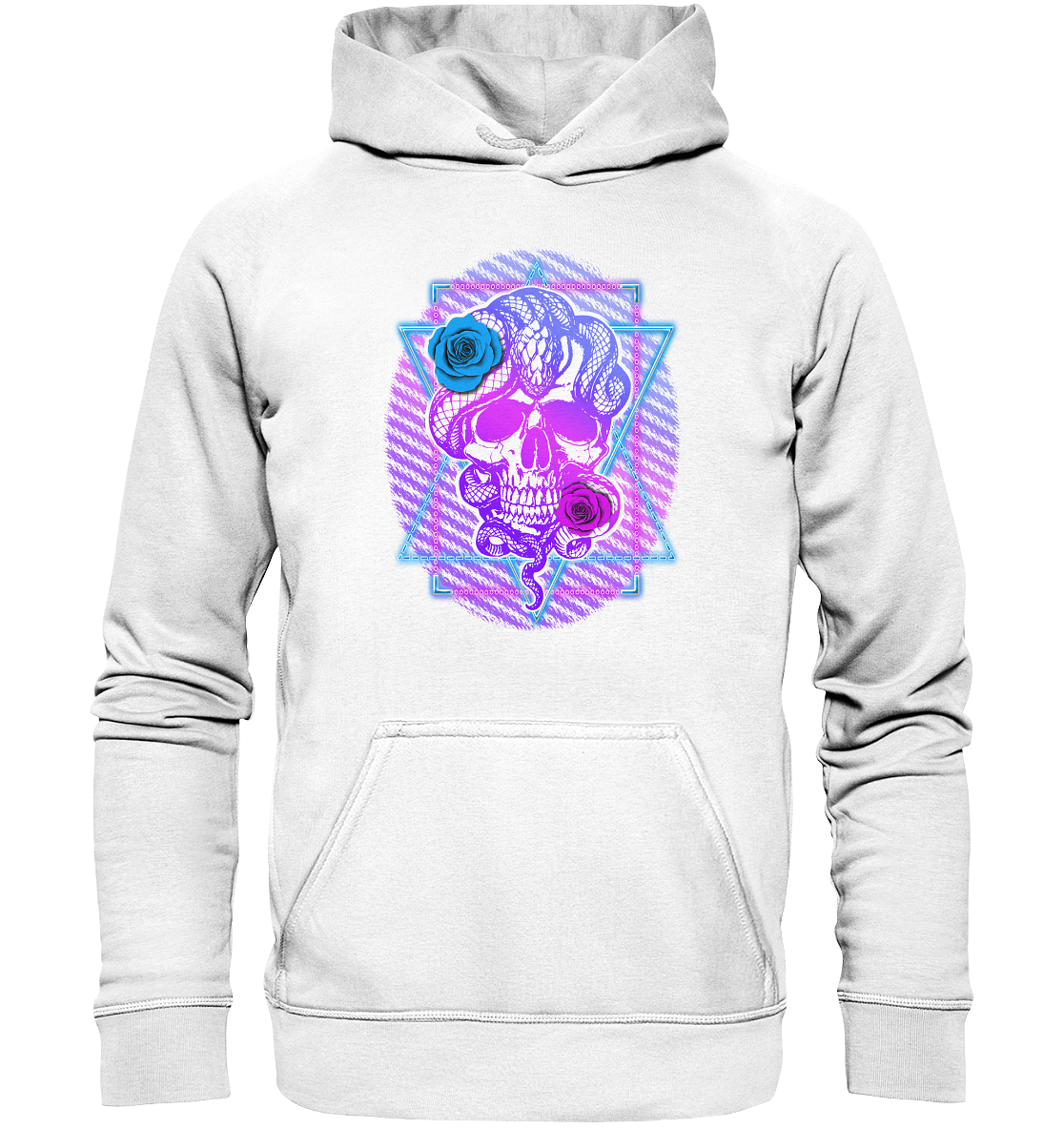 Schlange Schädel - Basic Unisex Hoodie