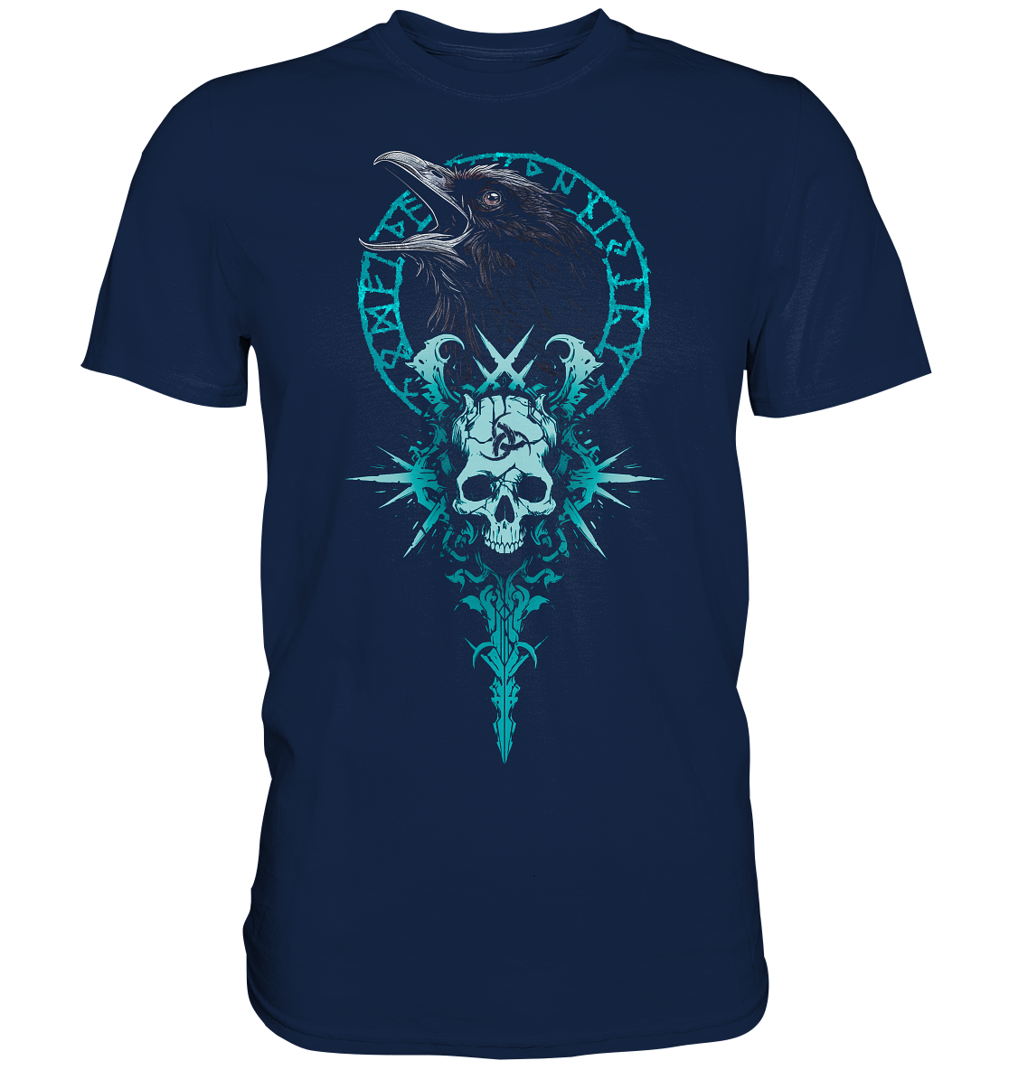 Rabe Valknut Schädel - Classic Shirt
