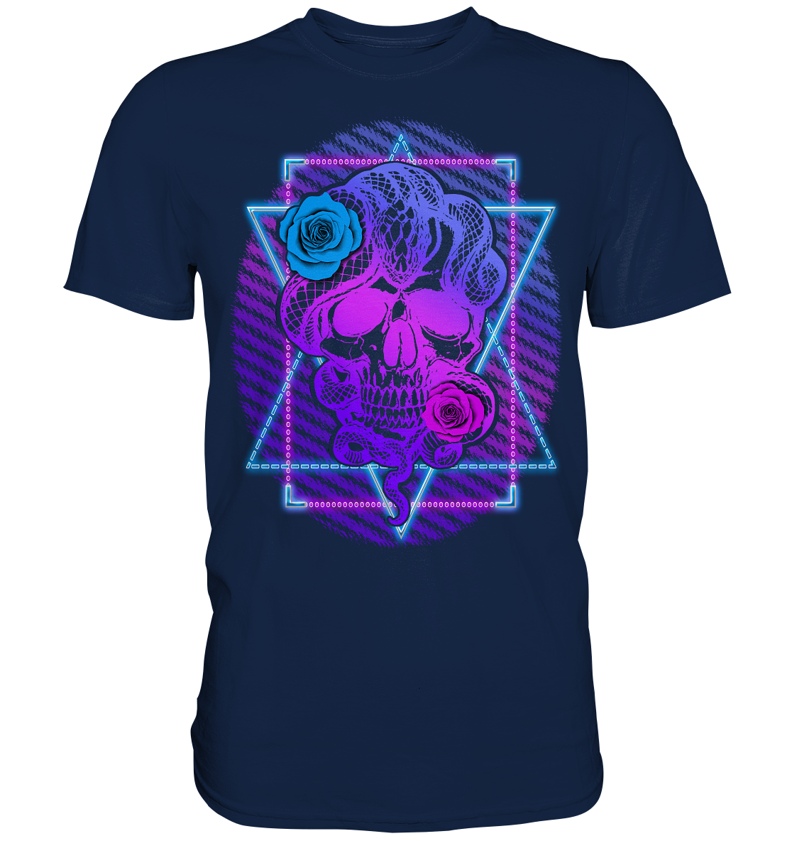 Schlange Schädel - Classic Shirt