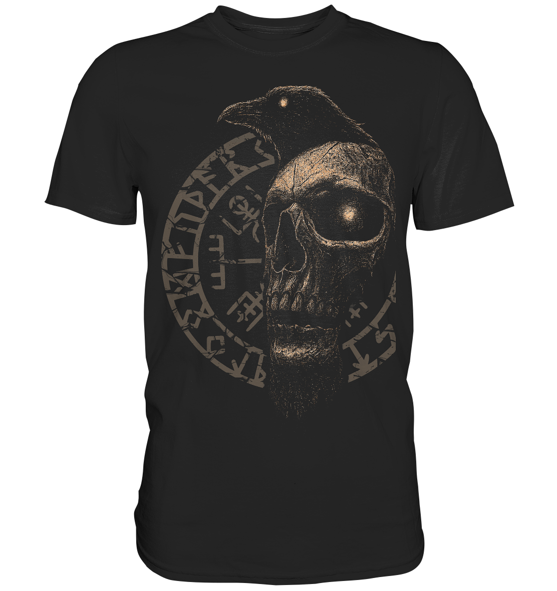 Rabe, Schädel, Vegvisir - Classic Shirt