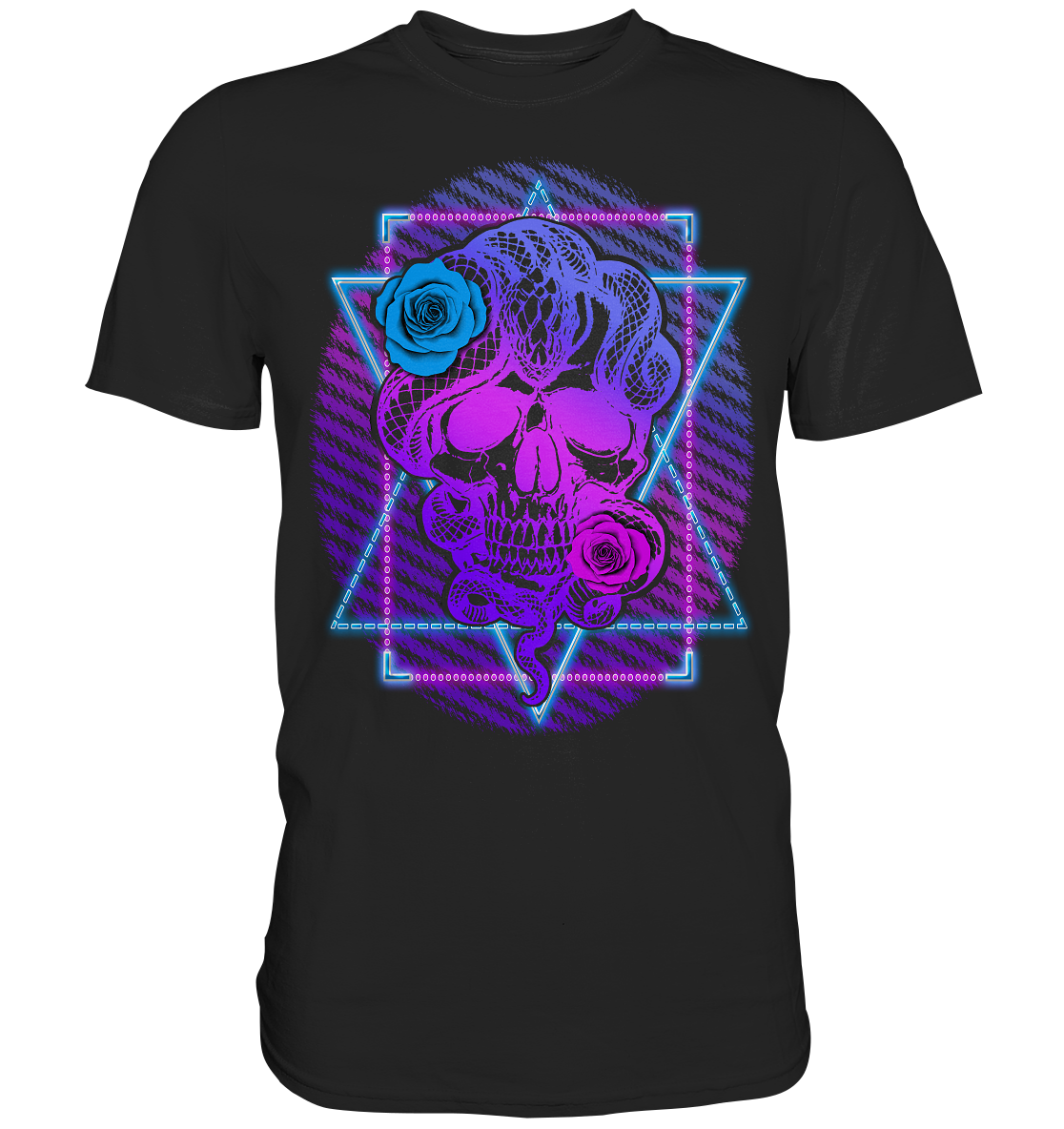 Schlange Schädel - Classic Shirt