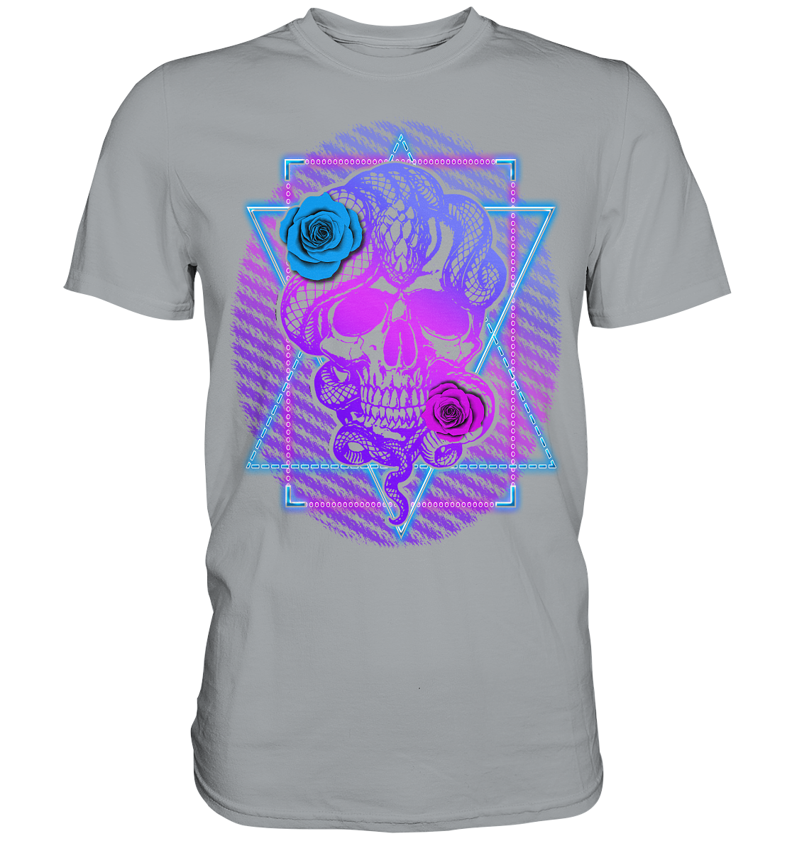 Schlange Schädel - Classic Shirt