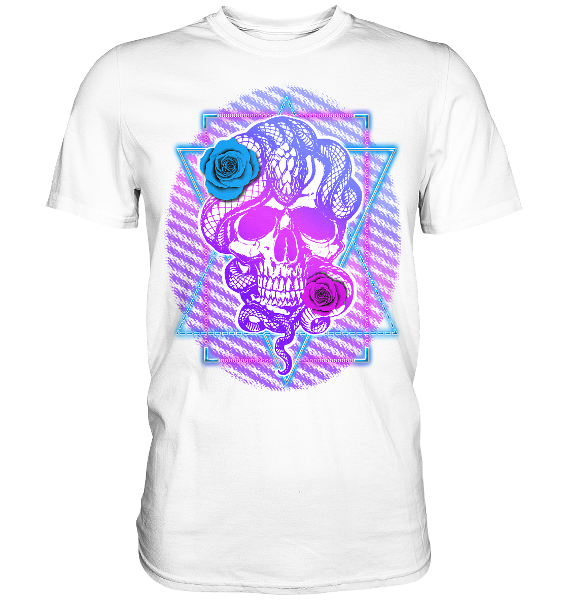 Schlange Schädel - Classic Shirt