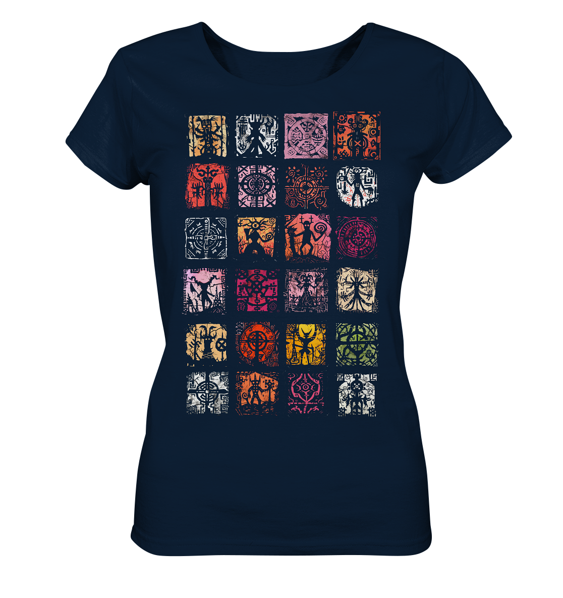 Abstrakte Nordische Symbole - Ladies Organic Basic Shirt