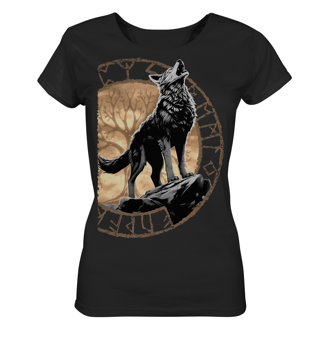 Wolf Yggdrasil - Ladies Organic Basic Shirt