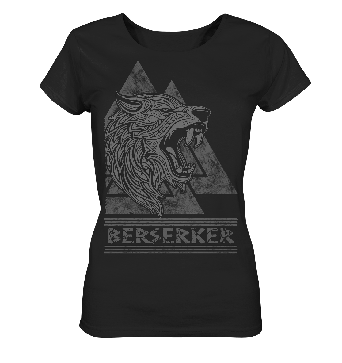 Nordic Wolf Berserker - Ladies Organic Basic Shirt