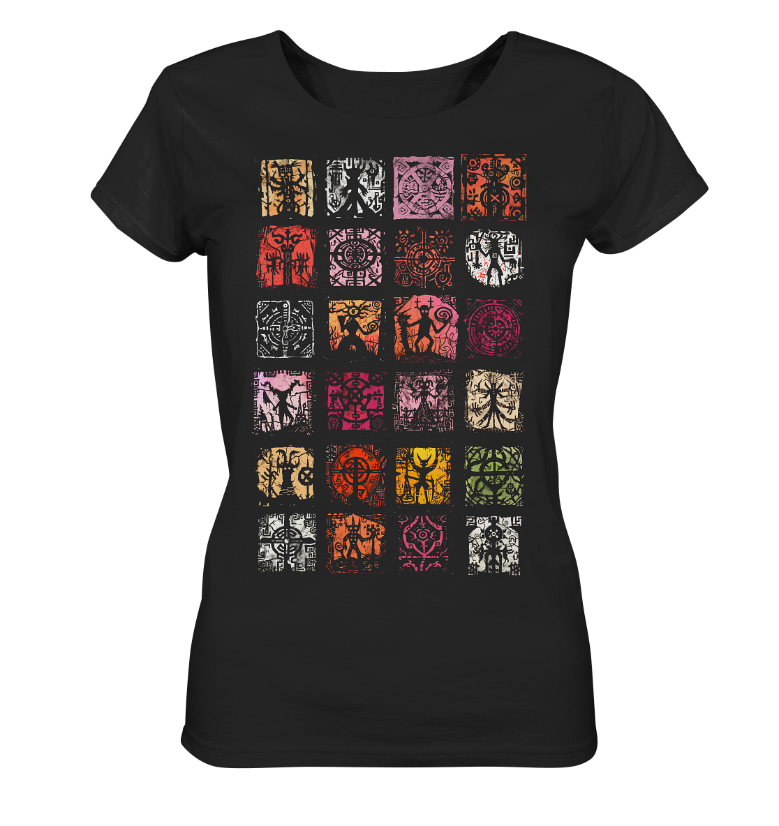 Abstrakte Nordische Symbole - Ladies Organic Basic Shirt