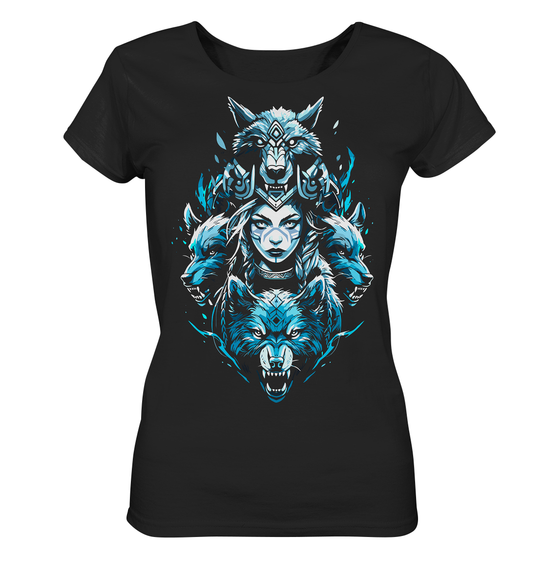 Kriegerin Wölfe - Ladies Organic Basic Shirt