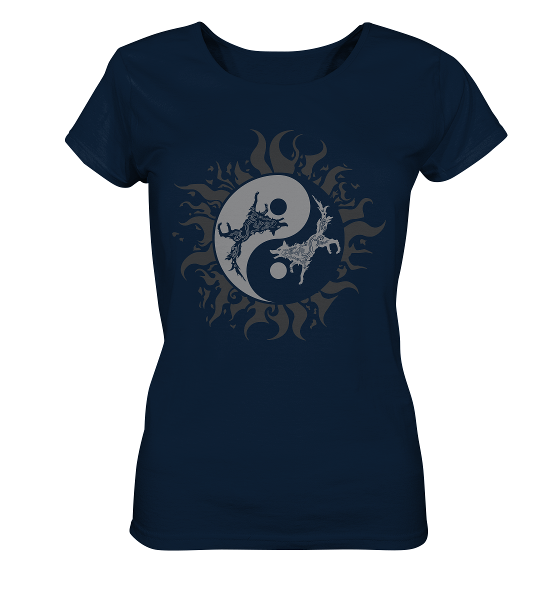 Odins Wölfe Geri und Freki - Ladies Organic Shirt